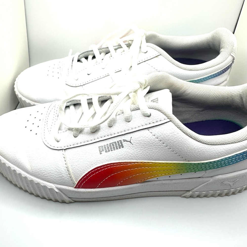 Puma Women’s Carina Rainbow Sneakers 🌈 - Picture 3 of 6